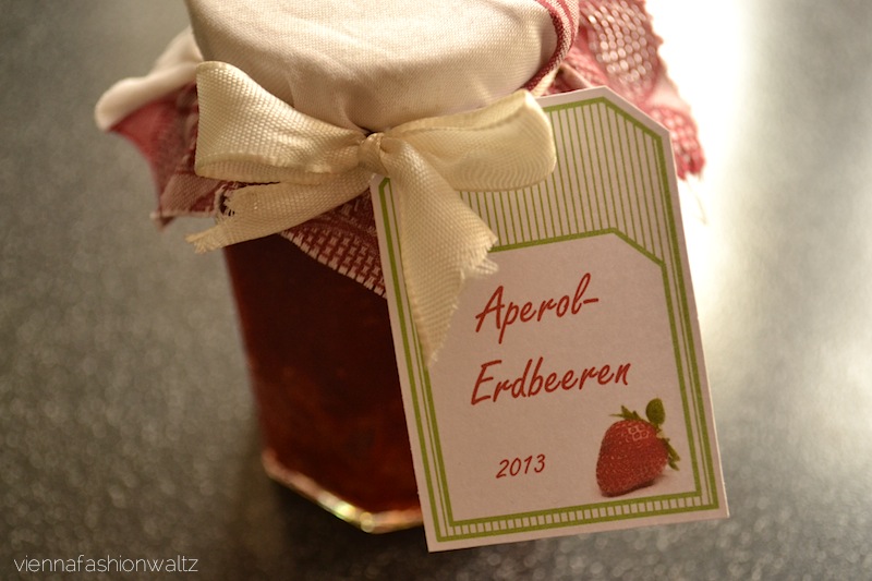  Aperol-Erdbeeren-Marmelade Rezept, DIY Marmelade + Beschriftung mit Vorlage zum Ausdrucken!