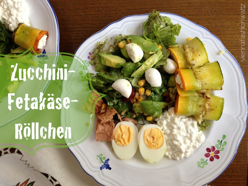 01 Zucchiniröllchen mit Fetakäse Zucchini-Fetakäse-Röllchen