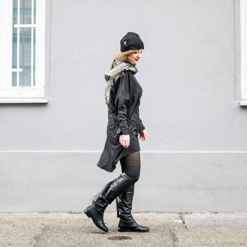 All Black: Little Black Oversized Dress