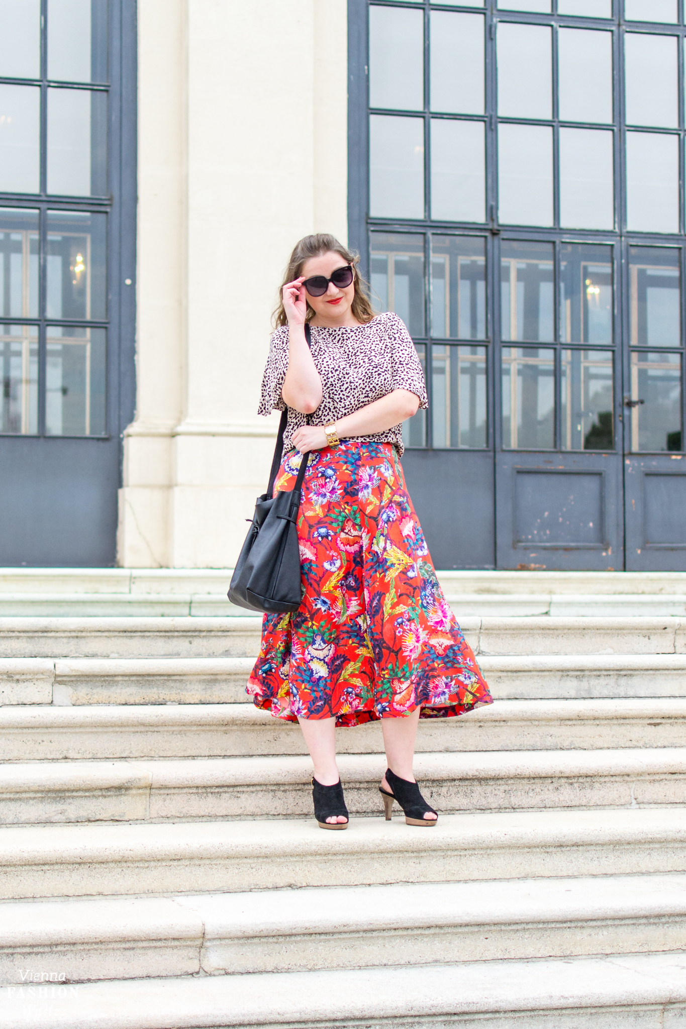 Blumenprints im Trend & Styling Tipps | Print Mix Outfit | Blogger Style, Fashion Streetstyle, Wien Belvedere